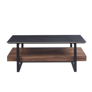 Холна маса PITEA - орех / черно