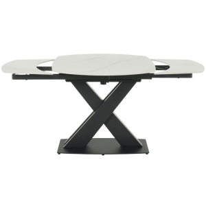 Разтегателна трапезна маса KARLINO - бяла