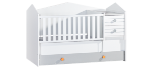 Бебешка кошара и детско легло 2в1 BIRD HOUSE 70 x 170