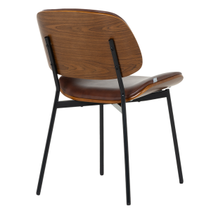 Посетителски стол Carmen 1180 - орех-искрящо кафяв