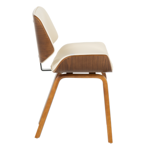 Трапезен стол Carmen 9976 - орех-крем