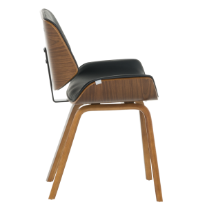 Трапезен стол Carmen 9976 - орех-черен