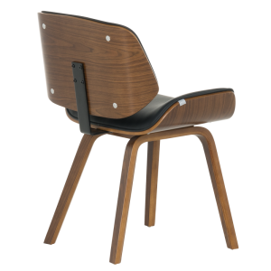 Трапезен стол Carmen 9976 - орех-черен