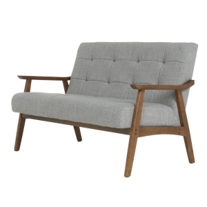 Двуместно канапе PABLO - орех / сиво