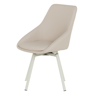 Трапезен стол WIGAN 1 силиконова кожа - лате 05