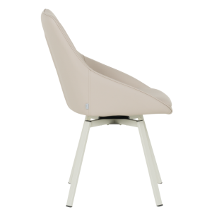 Трапезен стол WIGAN 1 силиконова кожа - лате 05