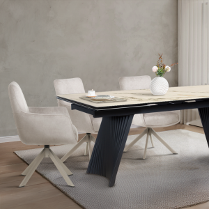 Трапезен стол VALGA - крем