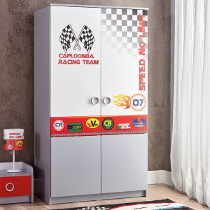 Двукрилен детски гардероб TURBO CAP 2