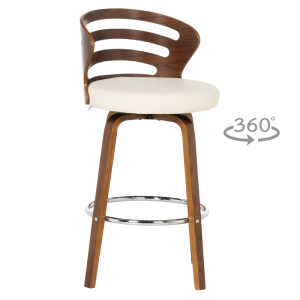 Бар стол Carmen 4041 - орех - крем