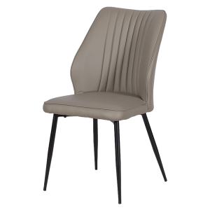 Трапезен стол LAREDO Y еко кожа - тъмнобежов 80