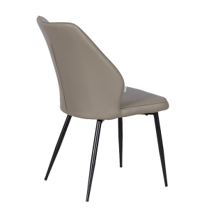 Трапезен стол LAREDO Y еко кожа - тъмнобежов 80