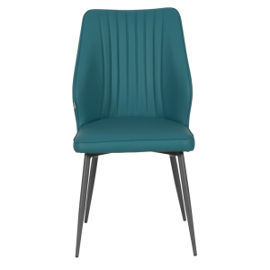 Трапезен стол LAREDO 2 Y силиконова кожа - син 31