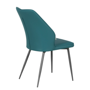 Трапезен стол LAREDO 2 Y силиконова кожа - син 31