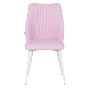 Трапезен стол LAREDO 3 Y силиконова кожа - розов 14