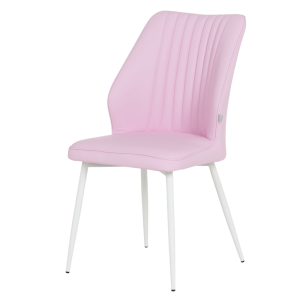 Трапезен стол LAREDO 3 Y силиконова кожа - розов 14