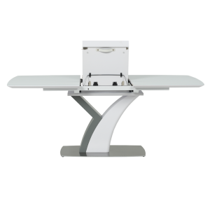 Разтегателна трапезна маса OMIS - бяла