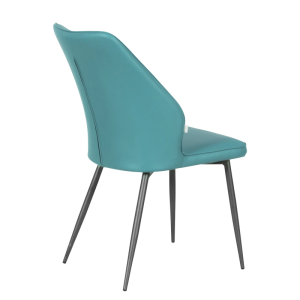 Трапезен стол LAREDO 2 Y силиконова кожа - аквамарин 25