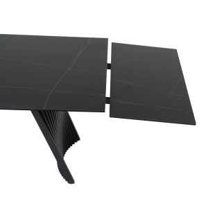 Разтегателна трапезна маса KOWAL - черна