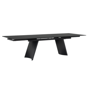 Разтегателна трапезна маса KOWAL - черна