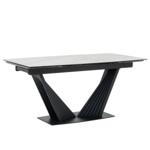 Разтегателна трапезна маса LEGNICA - бяла