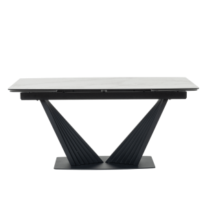 Разтегателна трапезна маса LEGNICA - бяла