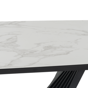 Разтегателна трапезна маса LEGNICA - бяла