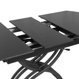 Разтегателна маса с повдигащ механизъм LESKO - черна