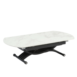 Разтегателна маса с повдигащ механизъм LESKO - бяла