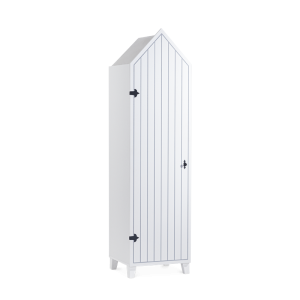 Еднокрилен гардероб ляв MIAMI - бял