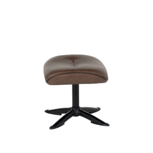 Кресло с табуретка EMA - кафяво