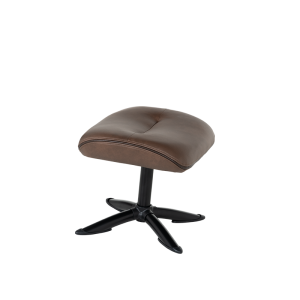 Кресло с табуретка EMA - кафяво