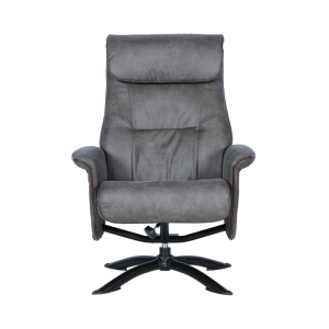 Кресло с табуретка EMA - сиво