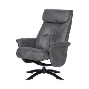 Кресло с табуретка EMA - сиво