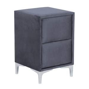 Нощно шкафче за спалня BELLA - графит 29