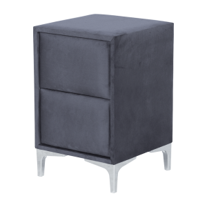 Нощно шкафче за спалня BELLA - графит 29