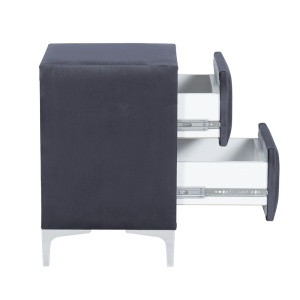 Нощно шкафче за спалня BELLA - графит 29