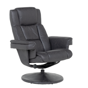 Кресло с табуретка JACKY - тъмносив