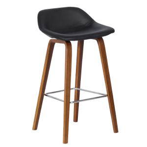 Бар стол Carmen 3088 - орех - черен