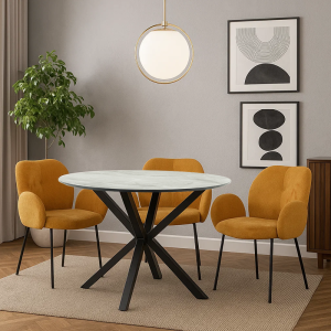 Трапезен стол OLIVER - златен 68