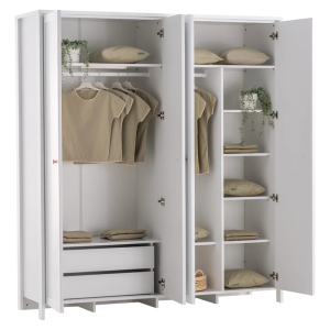 Четирикрилен детски гардероб OSLO