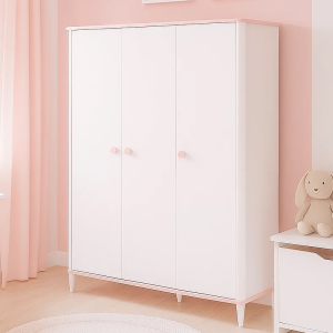 Трикрилен детски гардероб LIMA