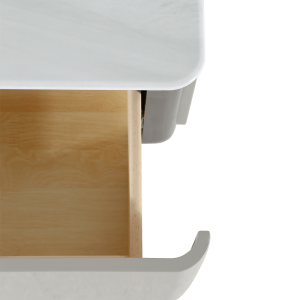 Холна маса LIORA - бял-капучино