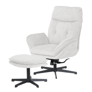 Кресло с табуретка ANDREA - шампанско