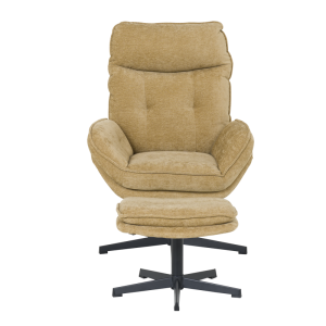 Кресло с табуретка ANDREA - горчица