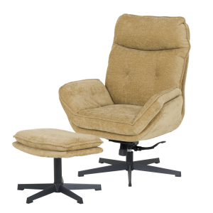 Кресло с табуретка ANDREA - горчица