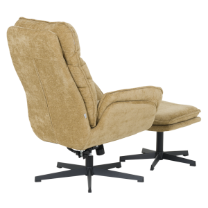 Кресло с табуретка ANDREA - горчица