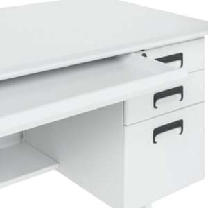 Метално бюро Carmen CR-1317 L - сиво