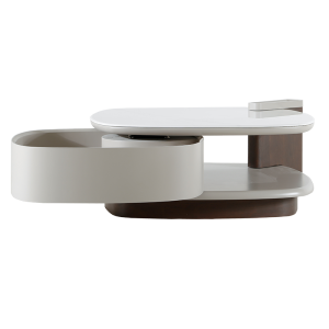 Холна маса ALDO - бял-капучино