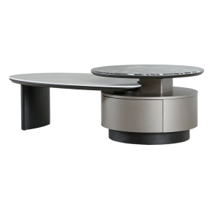 Холна маса BAKER - черен-бял