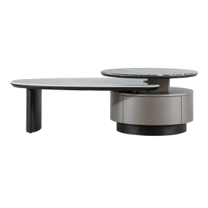 Холна маса BAKER - черен-бял